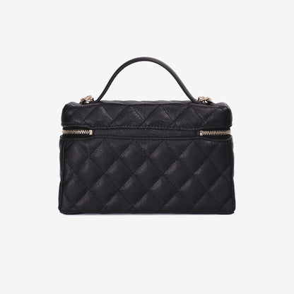 Chanel LP Vanity Case with Chain Small CC Logo in Black Caviar Leather with Gold Hardware (Contact to Enquire)