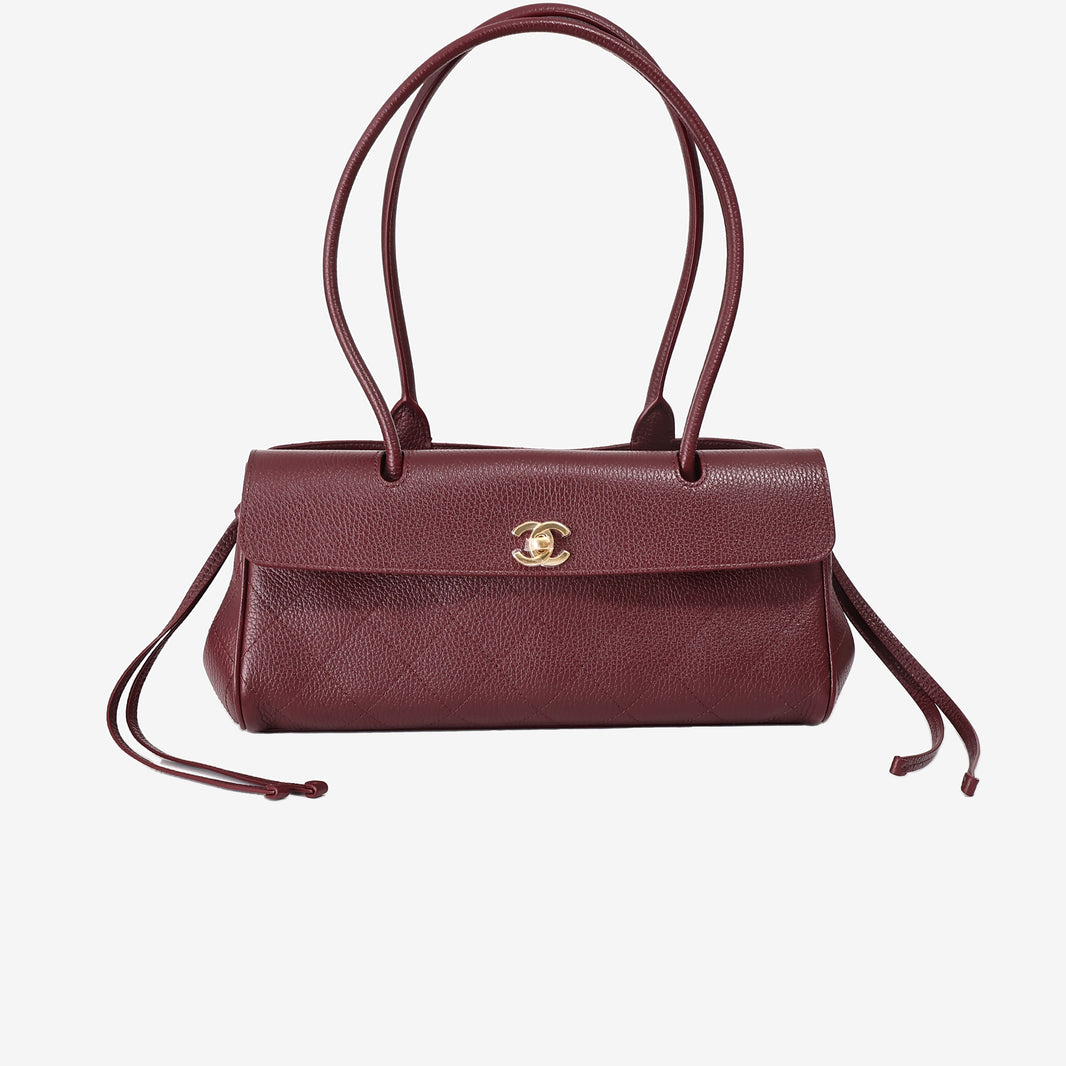 Chanel 26S Shopping Bag in Burgundy Calfskin with Gold Hardware (Contact to Enquire)