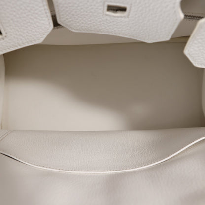 Hermès Birkin 35 in Blanc Togo Leather with Palladium Hardware
