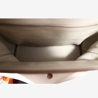Hermès 24/24 35 in Béton Togo Leather/Alligator with Palladium-Plated Hardware