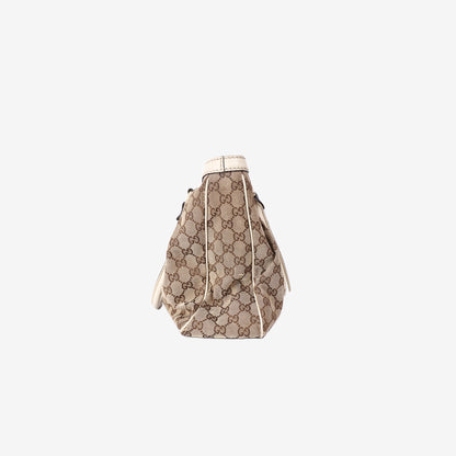 Gucci GG Canvas Sukey Tote Bag in Beige Brown GG Canvas with Gold Hardware
