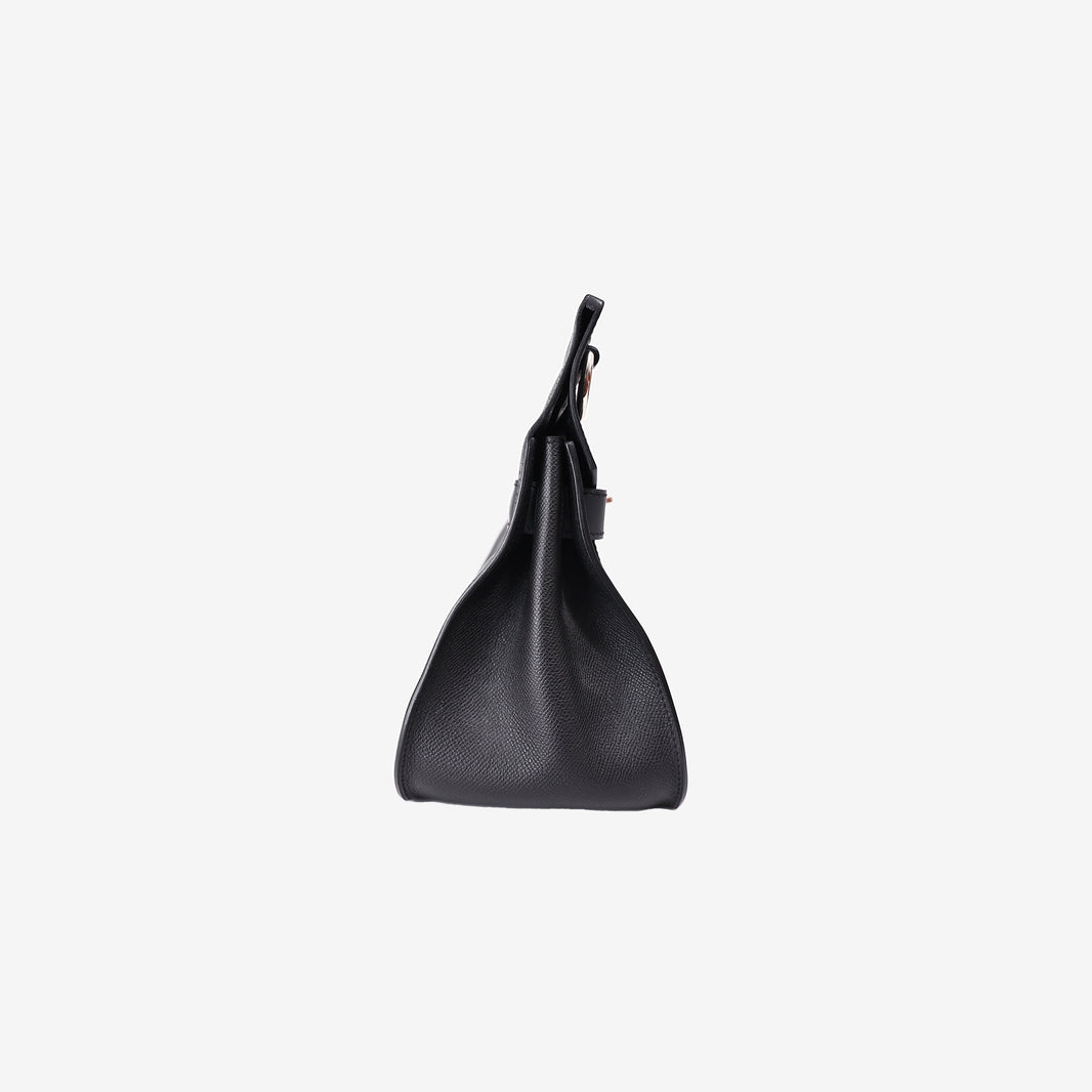 Hermès Jypsière 31 in Noir Epsom Leather with Palladium Hardware