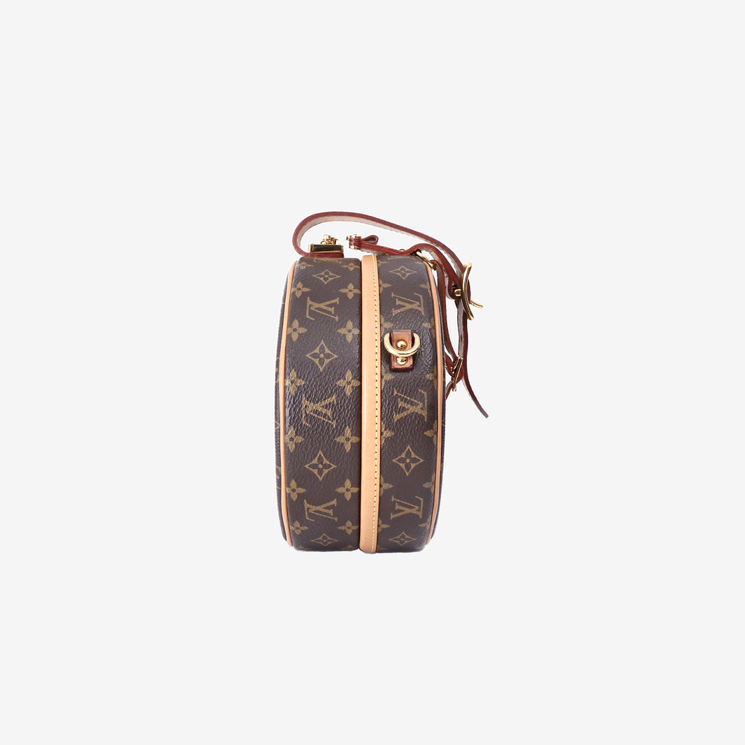 Louis Vuitton Petite Boîte Chapeau in Monogram Coated Canvas with Gold Hardware
