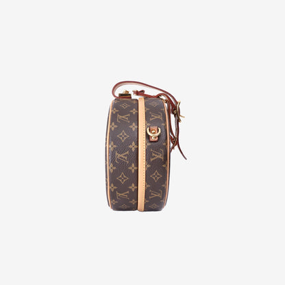 Louis Vuitton Petite Boîte Chapeau in Monogram Coated Canvas with Gold Hardware