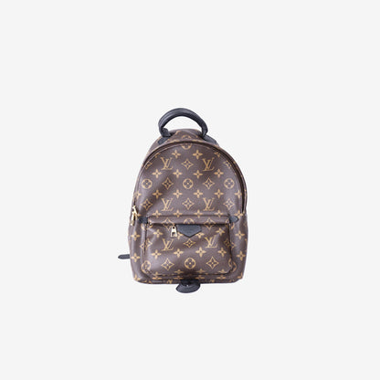 Louis Vuitton Palm Springs Backpack in Brown Monogram Coated Canvas with Gold Hardware