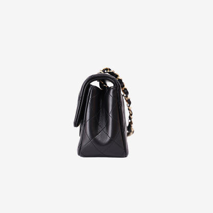 Chanel Crush Mini Rectangular Flap Bag in Black Lambskin with Gold Hardware (Contact to Enquire)