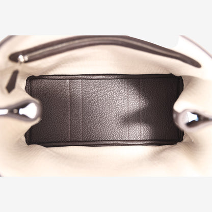 Hermès Garden Party 30 in Bai Brun Negonda Leather with Palladium-Plated Hardware