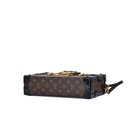 Louis Vuitton Petite Malle Bag in Monogram Canvas Leather with Gold Hardware (Contact to Enquire)