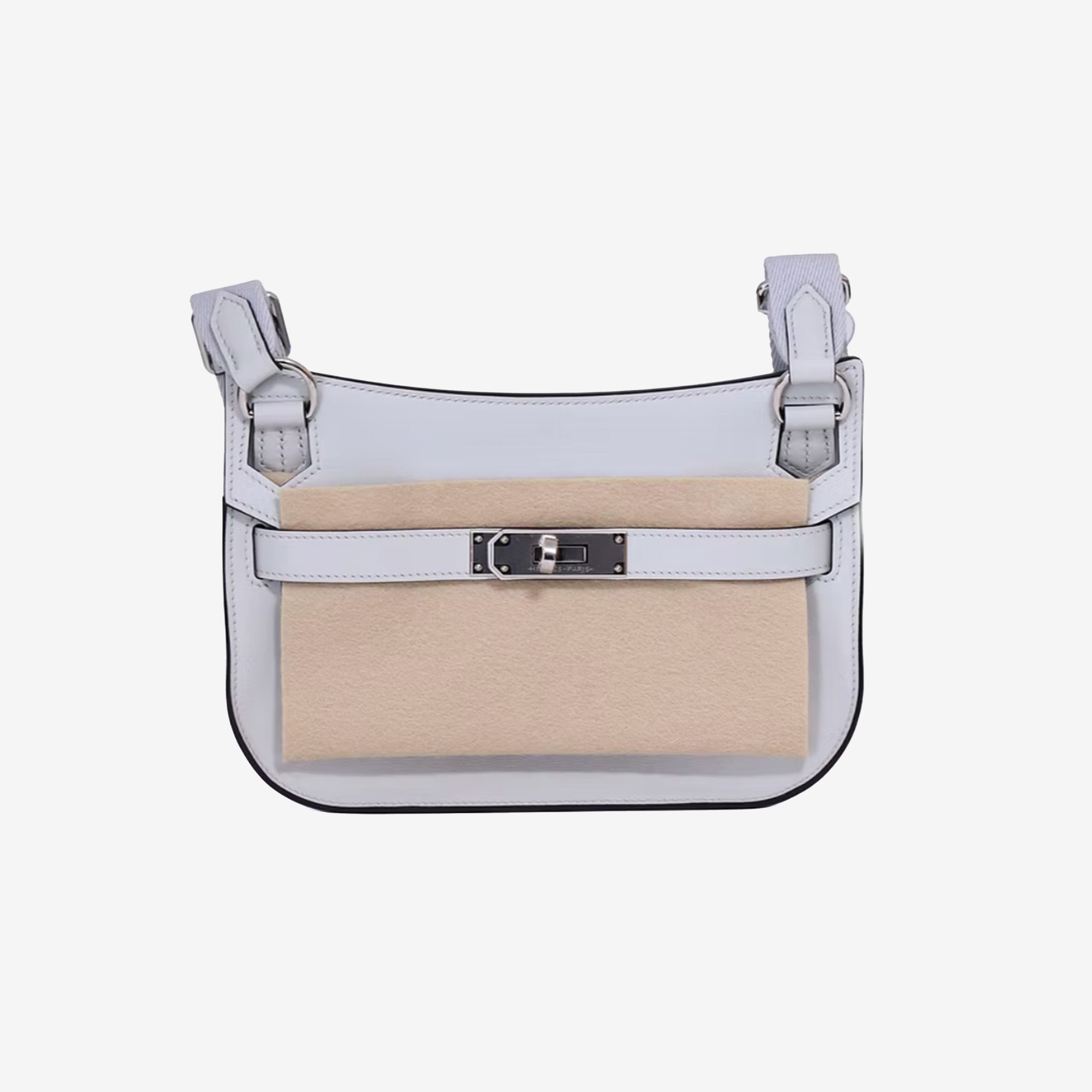Hermès Jypsiere in Blue Glacier Swift Leather with Palladium