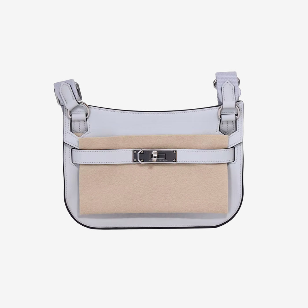 Hermès Kelly Pochette in Blue Glacier Swift Leather with Palladium Hardware