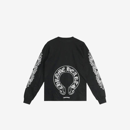 Chrome Hearts Crew T-Shirt in Black Cotton (Size L)