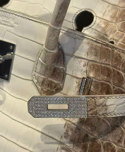 Hermès Birkin 30 Himalayan Alligator Leather with Diamond Clasp (Contact to Enquire)