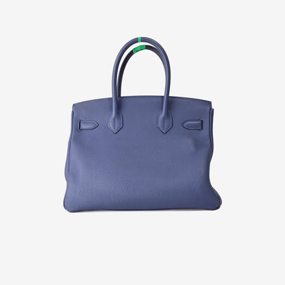 Hermès Birkin 30 in Bleu Togo Leather with Palladium-Plated Hardware
