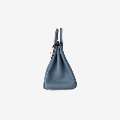 Hermès Birkin 25 in Stormy Blue Togo Leather with Palladium-Plated Hardware