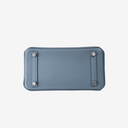Hermès Birkin 25 in Stormy Blue Togo Leather with Palladium-Plated Hardware