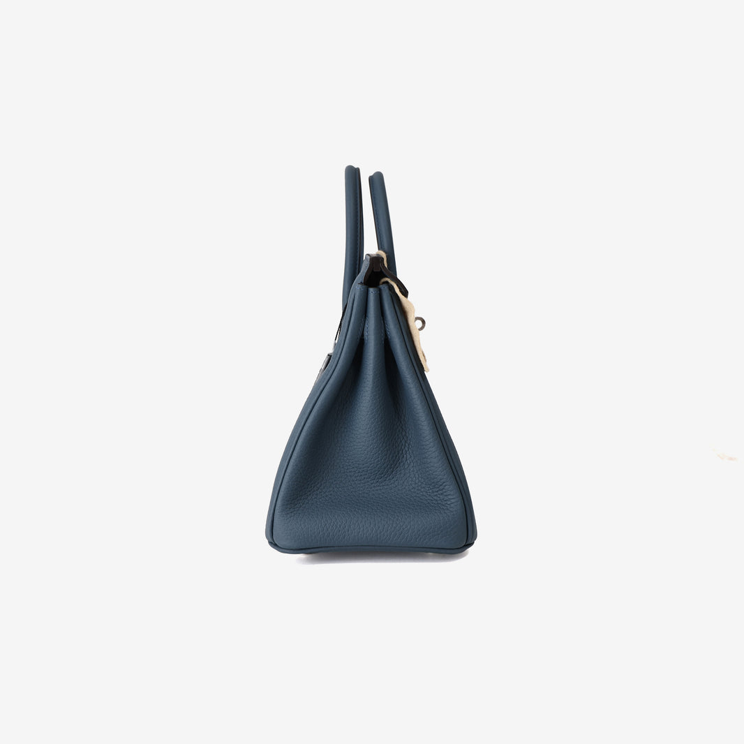 Hermès Birkin 25 in Stormy Blue Togo Leather with Palladium-Plated Hardware