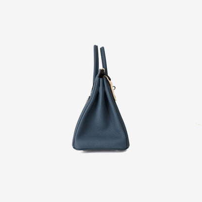 Hermès Birkin 25 in Stormy Blue Togo Leather with Palladium-Plated Hardware