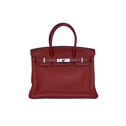 Hermès Birkin 30 in Rouge H Togo Leather with Palladium Hardware (Contact to Enquire)