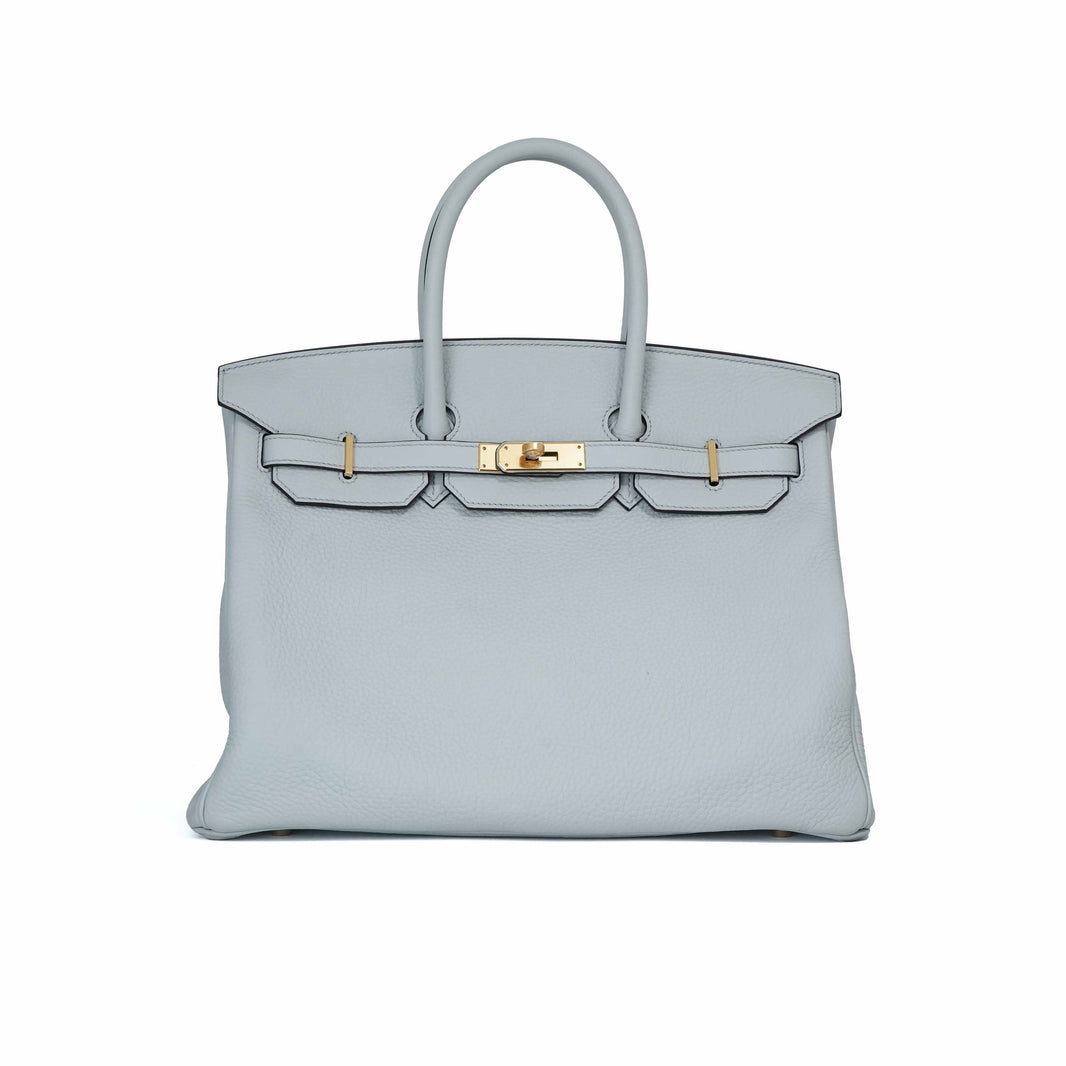 Hermès Birkin 35 in Bleu Pale Togo Leather with Gold Hardware (Contact to Enquire)