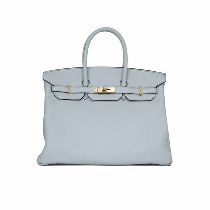 Hermès Birkin 35 in Bleu Pale Togo Leather with Gold Hardware (Contact to Enquire)