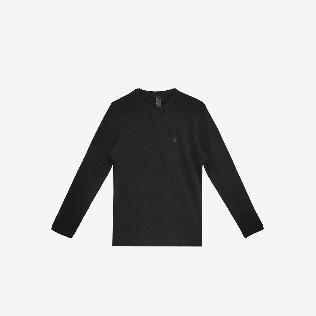 Chrome Hearts Thermal Long-Sleeve Top in Black Wool (Sizes Available)