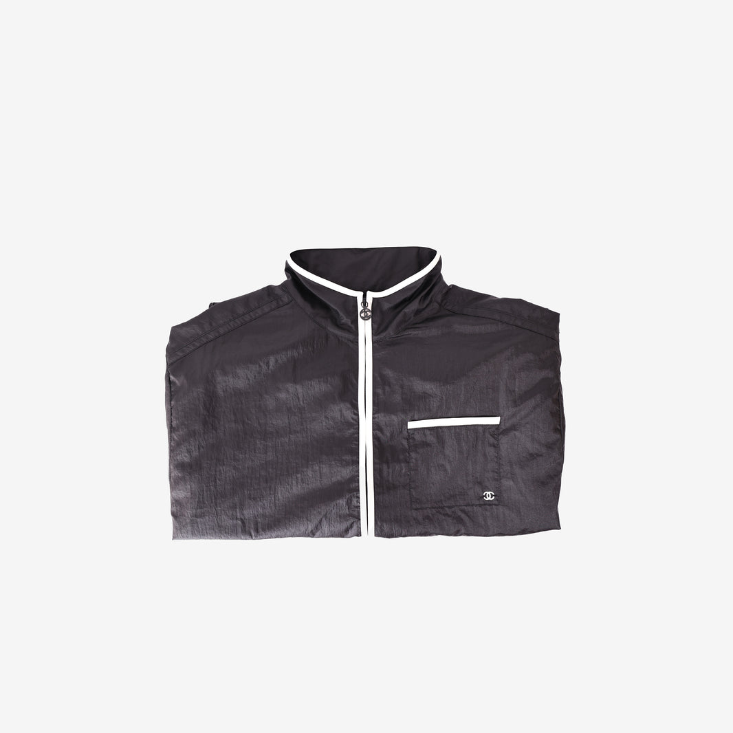 Chanel Coco Beach 2026 Black/White Athletic Jacket (Contact to Enquire)