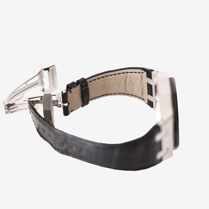 Audemars Piguet Royal Oak Tourbillon Chronograph in Stainless Steel with Black Dial and Alligator Leather Strap
