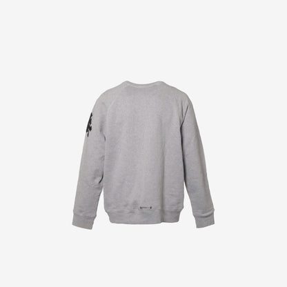 Chrome Hearts Y Not Crewneck Sweatshirt in Grey Cotton (Size S)