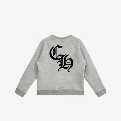 Chrome Hearts Triple Cross Crewneck Sweatshirt in Grey Cotton (Size L)