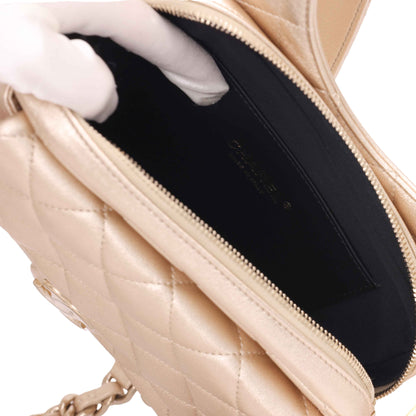 Chanel Backpack Gold Lambskin Gold