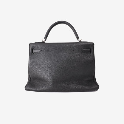 Hermès Kelly 32 in Noir Togo Leather with Palladium-Plated Hardware (Contact to Enquire)
