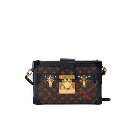 Louis Vuitton Petite Malle Bag in Monogram Canvas Leather with Gold Hardware (Contact to Enquire)