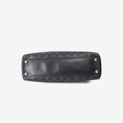 Louis Vuitton Monogram Eclipse Grand Sac Tote Bag in Black/Eclipse Canvas with Silver Hardware