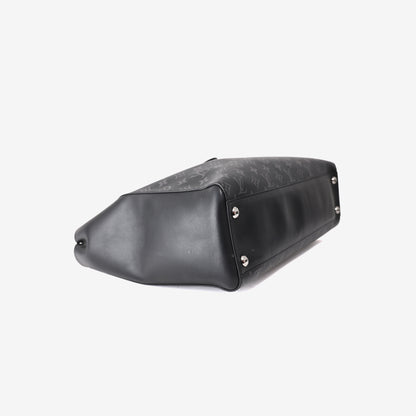 Louis Vuitton Monogram Eclipse Grand Sac Tote Bag in Black/Eclipse Canvas with Silver Hardware