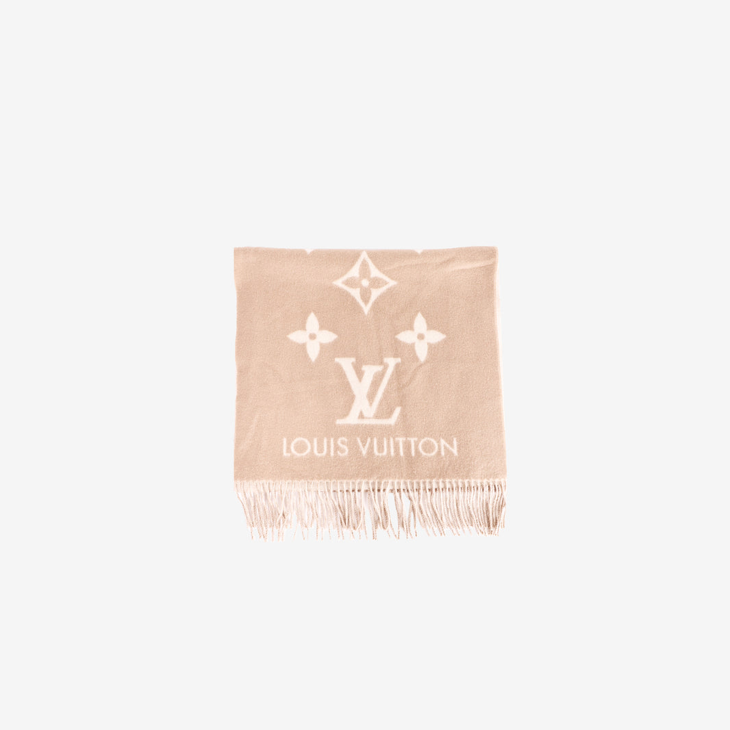 Louis Vuitton Reversible Beige Cashmere Scarf (Contact to Enquire)