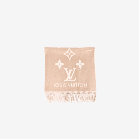 Louis Vuitton Reversible Beige Cashmere Scarf (Contact to Enquire)