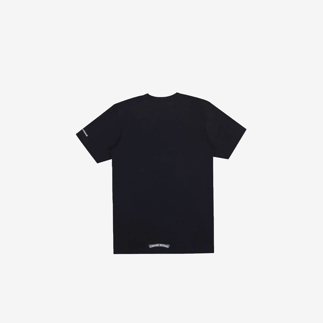Chrome Hearts Neck Logo T-Shirt in Black Cotton (Available Sizes)