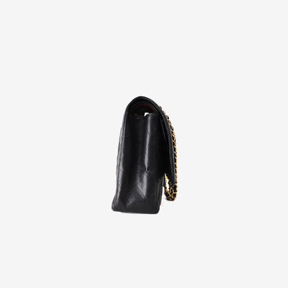 Chanel Classic Double Maxi Flap Bag in Black Caviar Leather with Gold Hardware
