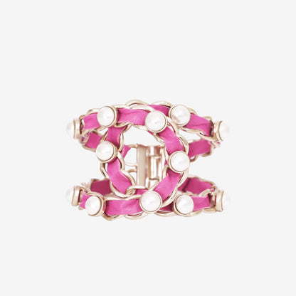 Chanel Pink Double Chain Bracelet (Contact to Enquire)