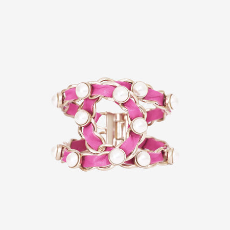 Chanel Pink Double Chain Bracelet (Contact to Enquire)