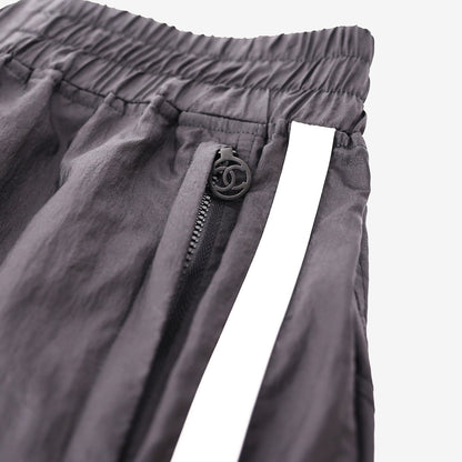 Chanel 2026 Nylon Athletic Shorts in Black with White Trim (Contact to Enquire)