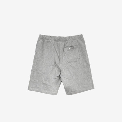Chrome Hearts 3 Cemetery Cross Patch Paper Jam Sweat Shorts in Grey Cotton & Leather (Size XL)