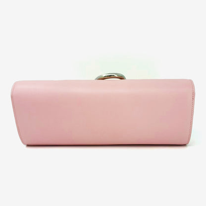 Hermès Égée Clutch Bag in Pink with Palladium-Plated Hardware