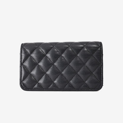 Chanel Wallet on Chain in Black Caviar Leather with Gold Hardware