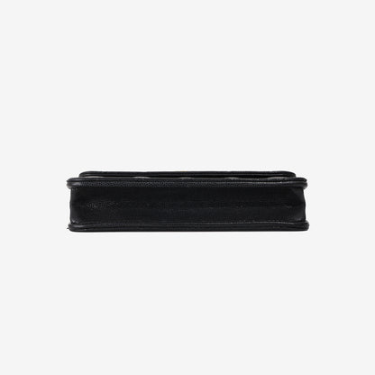 Chanel Wallet on Chain in Black Caviar Leather with Gold Hardware
